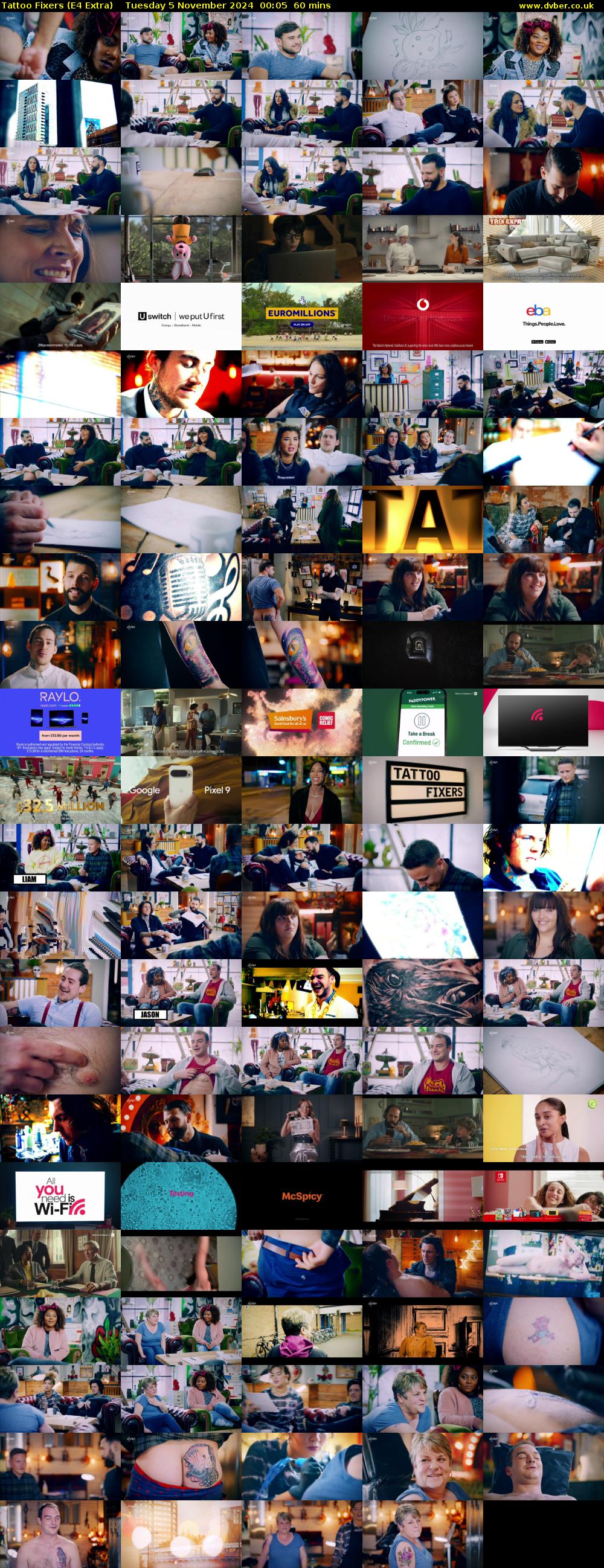 Tattoo Fixers (E4 Extra) Tuesday 5 November 2024 00:05 - 01:05