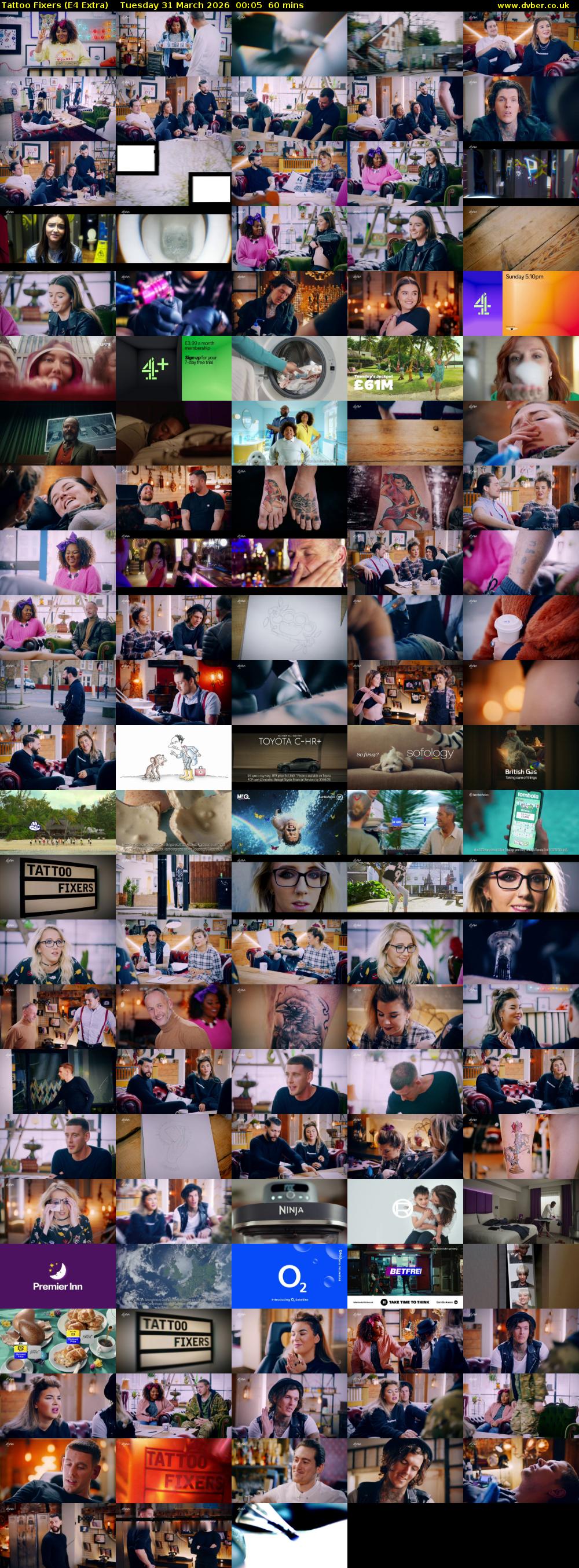 Tattoo Fixers (E4 Extra) Tuesday 31 March 2026 00:05 - 01:05