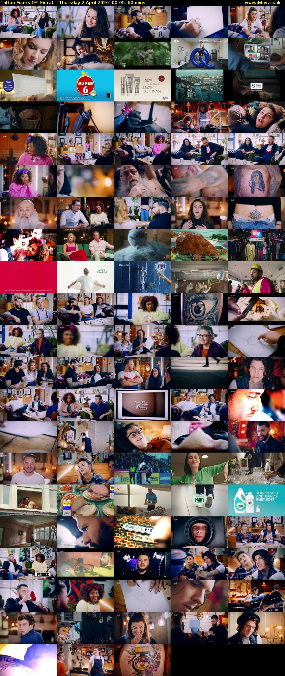 Tattoo Fixers (E4 Extra) Thursday 2 April 2026 00:05 - 01:05