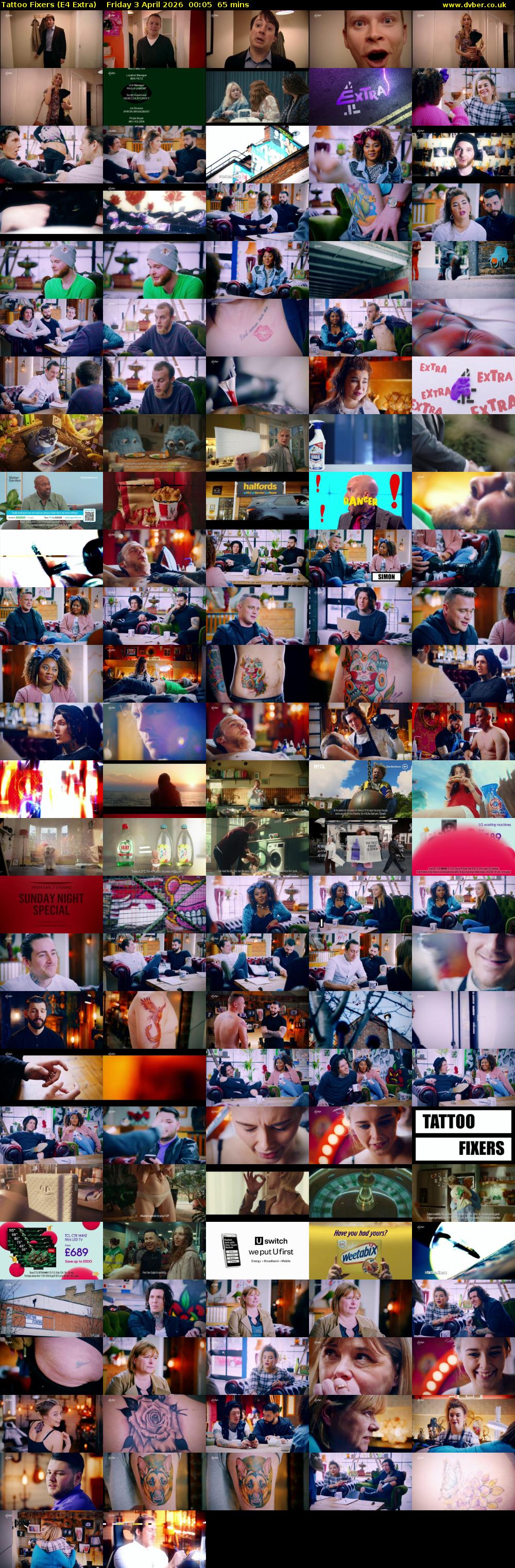 Tattoo Fixers (E4 Extra) Friday 3 April 2026 00:05 - 01:10