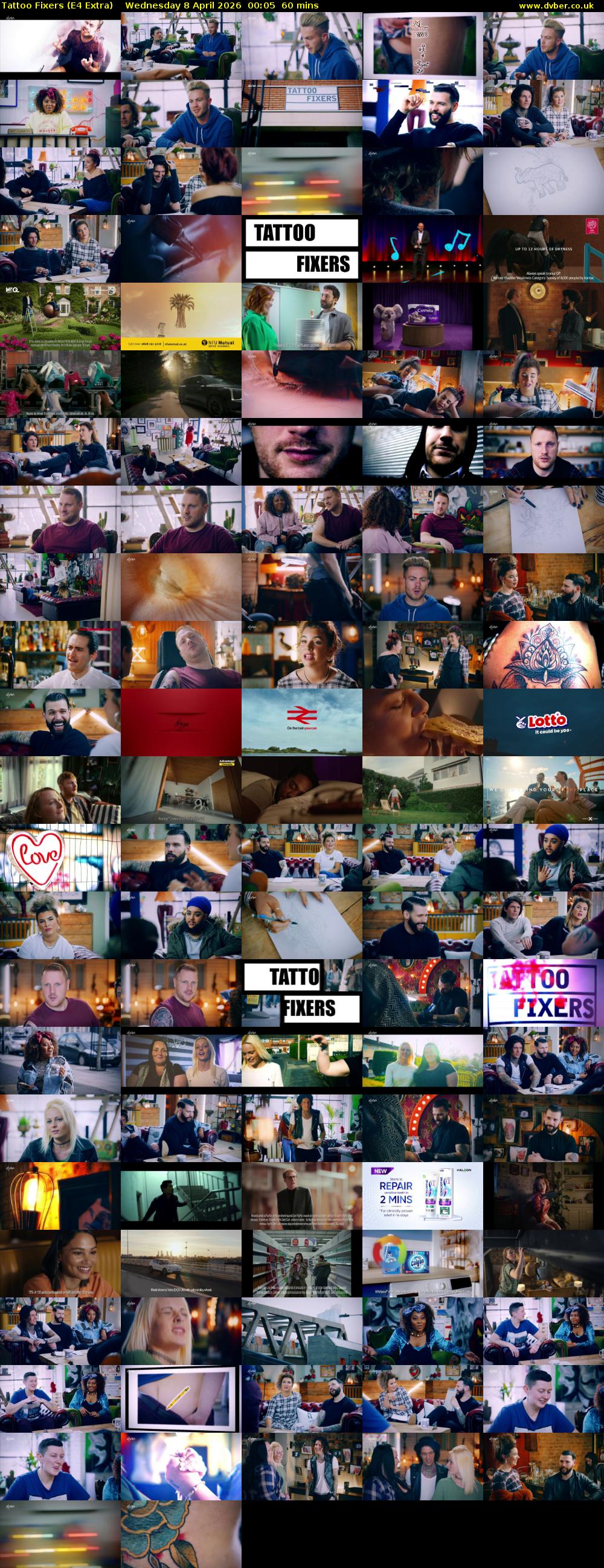 Tattoo Fixers (E4 Extra) Wednesday 8 April 2026 00:05 - 01:05