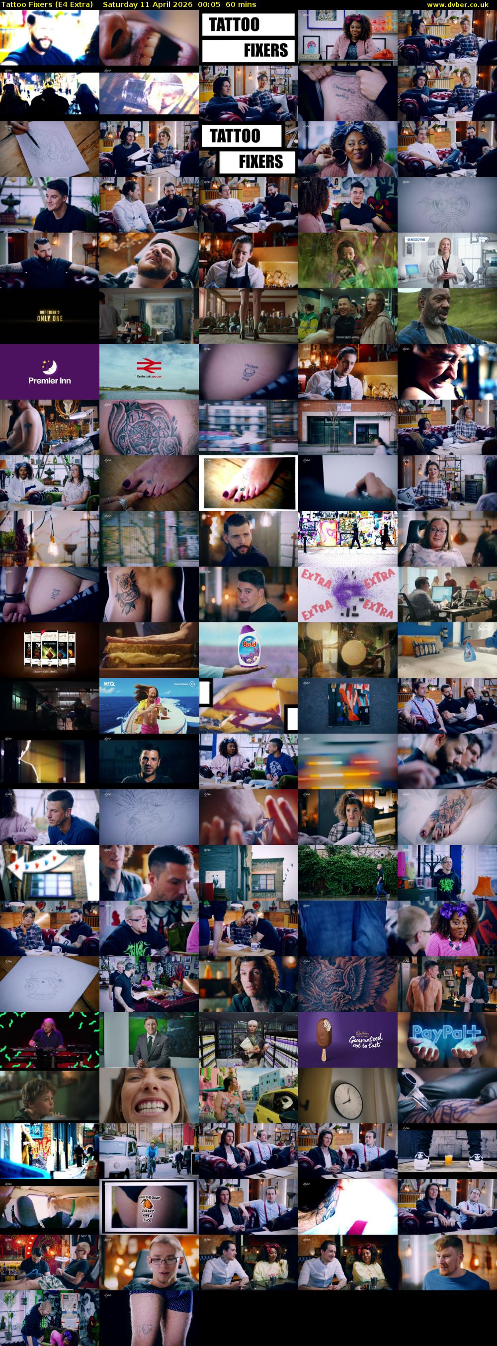 Tattoo Fixers (E4 Extra) Saturday 11 April 2026 00:05 - 01:05