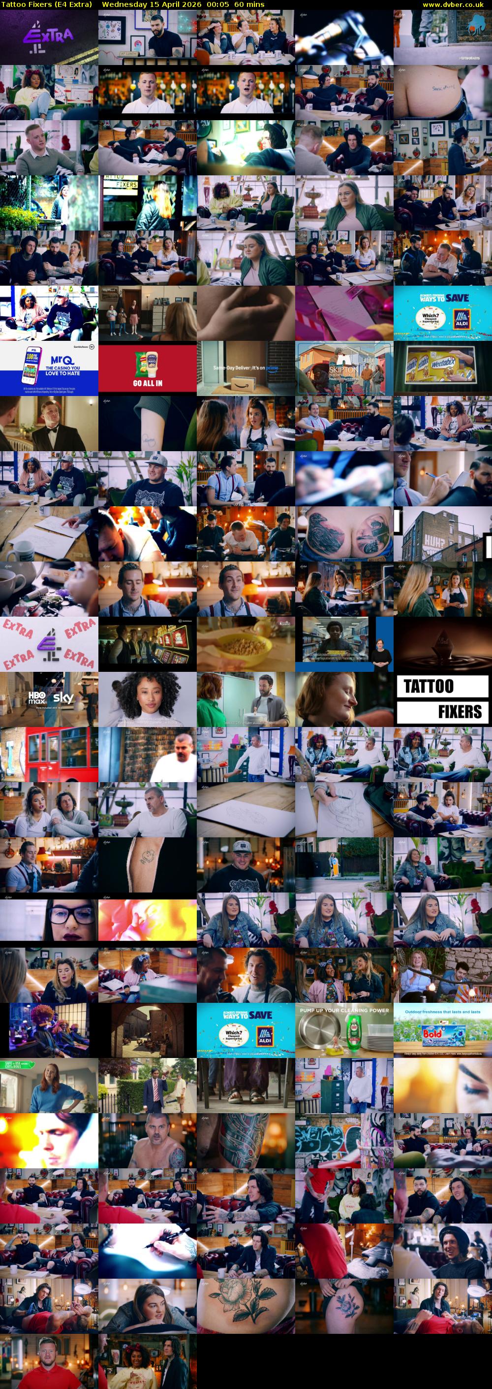 Tattoo Fixers (E4 Extra) Wednesday 15 April 2026 00:05 - 01:05