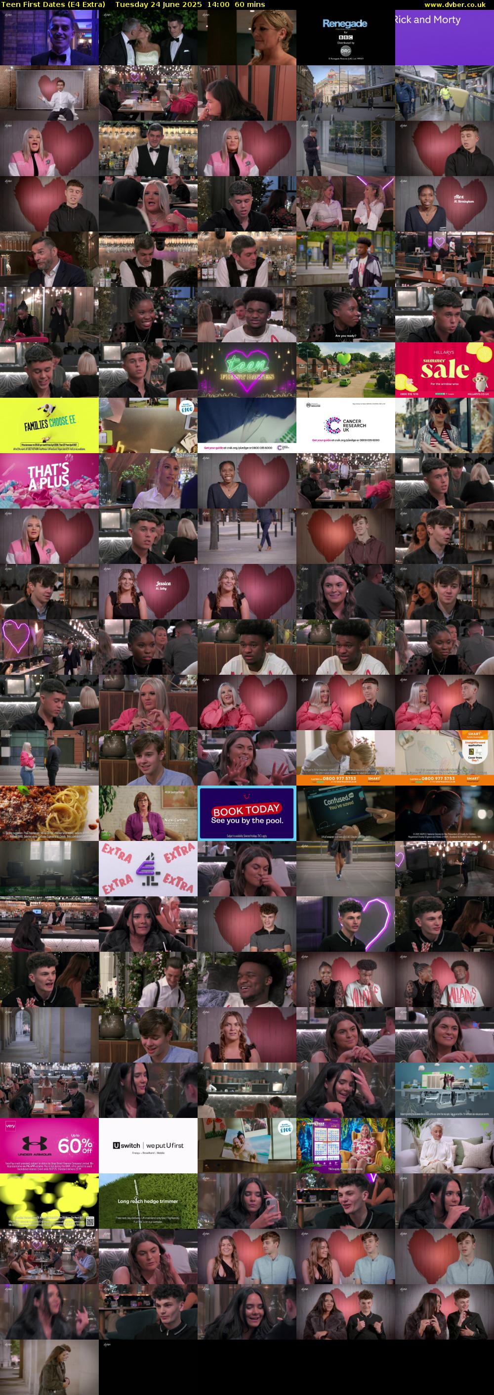 Teen First Dates (E4 Extra) Tuesday 24 June 2025 14:00 - 15:00