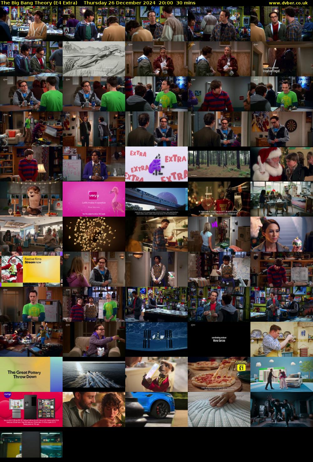 The Big Bang Theory (E4 Extra) Thursday 26 December 2024 20:00 - 20:30