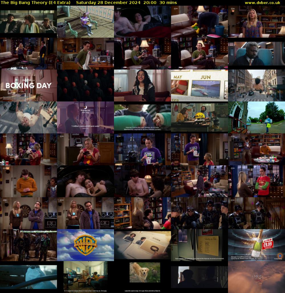 The Big Bang Theory (E4 Extra) Saturday 28 December 2024 20:00 - 20:30