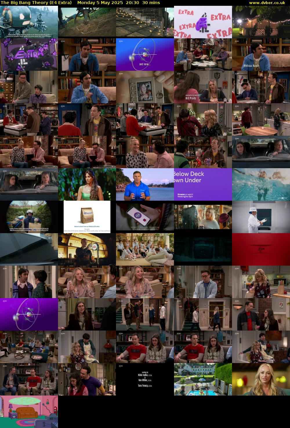 The Big Bang Theory (E4 Extra) Monday 5 May 2025 20:30 - 21:00