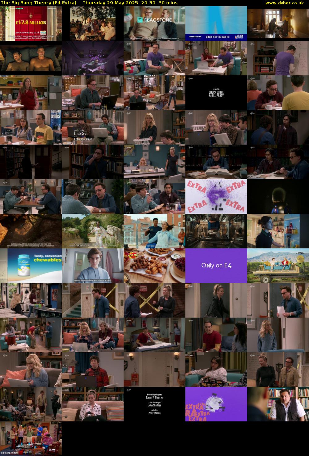 The Big Bang Theory (E4 Extra) Thursday 29 May 2025 20:30 - 21:00