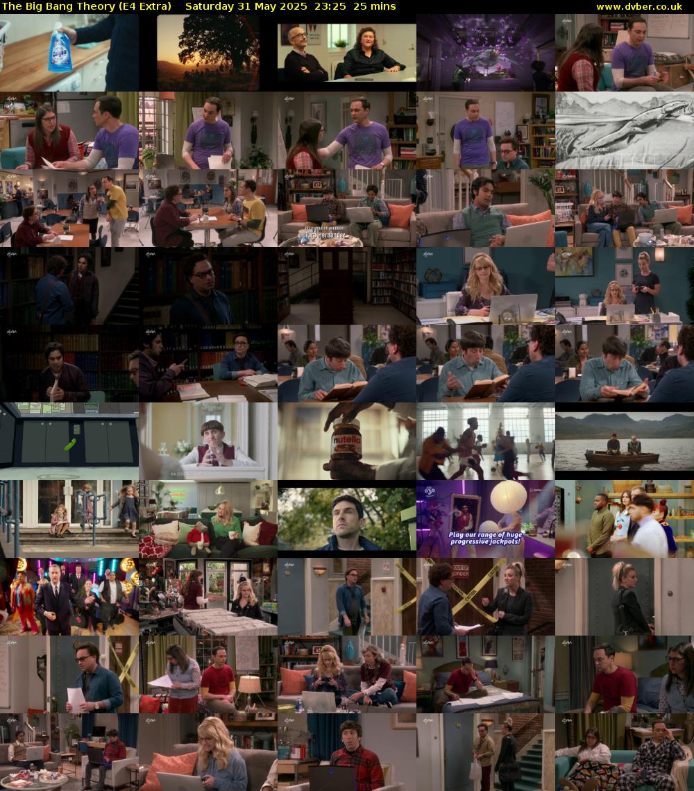 The Big Bang Theory (E4 Extra) Saturday 31 May 2025 23:25 - 23:50