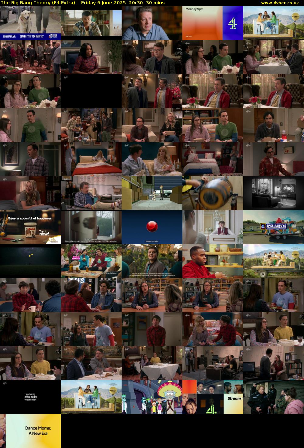 The Big Bang Theory (E4 Extra) Friday 6 June 2025 20:30 - 21:00