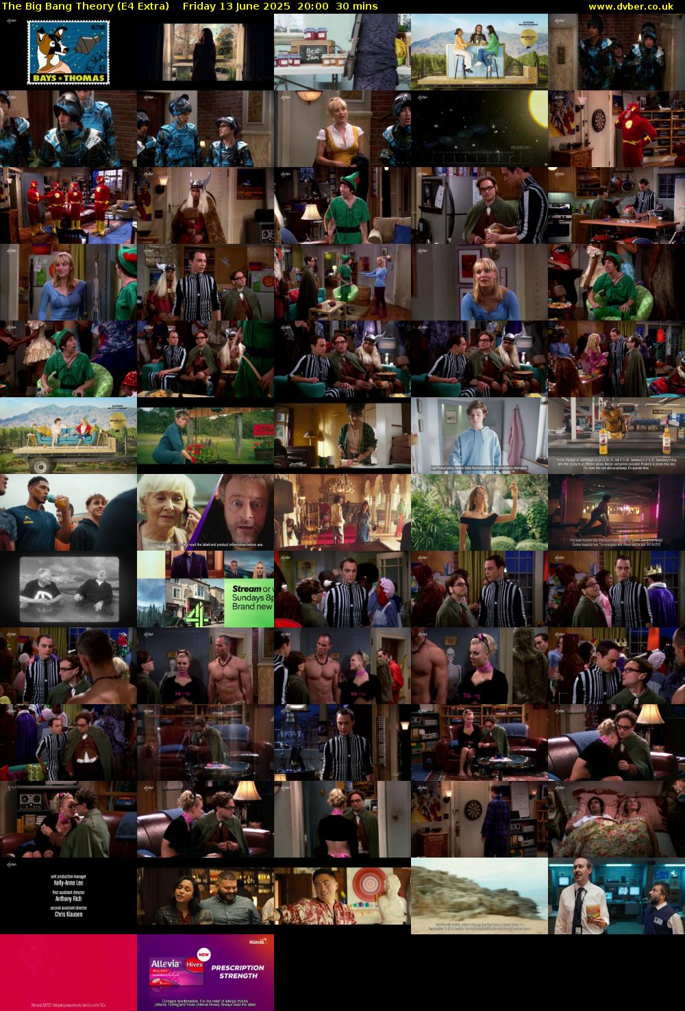 The Big Bang Theory (E4 Extra) Friday 13 June 2025 20:00 - 20:30