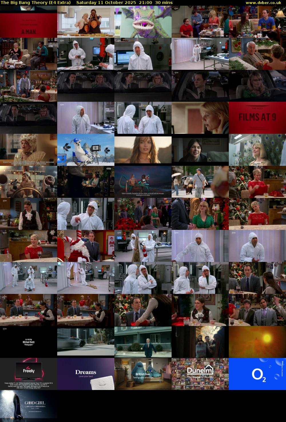 The Big Bang Theory (E4 Extra) Saturday 11 October 2025 21:00 - 21:30