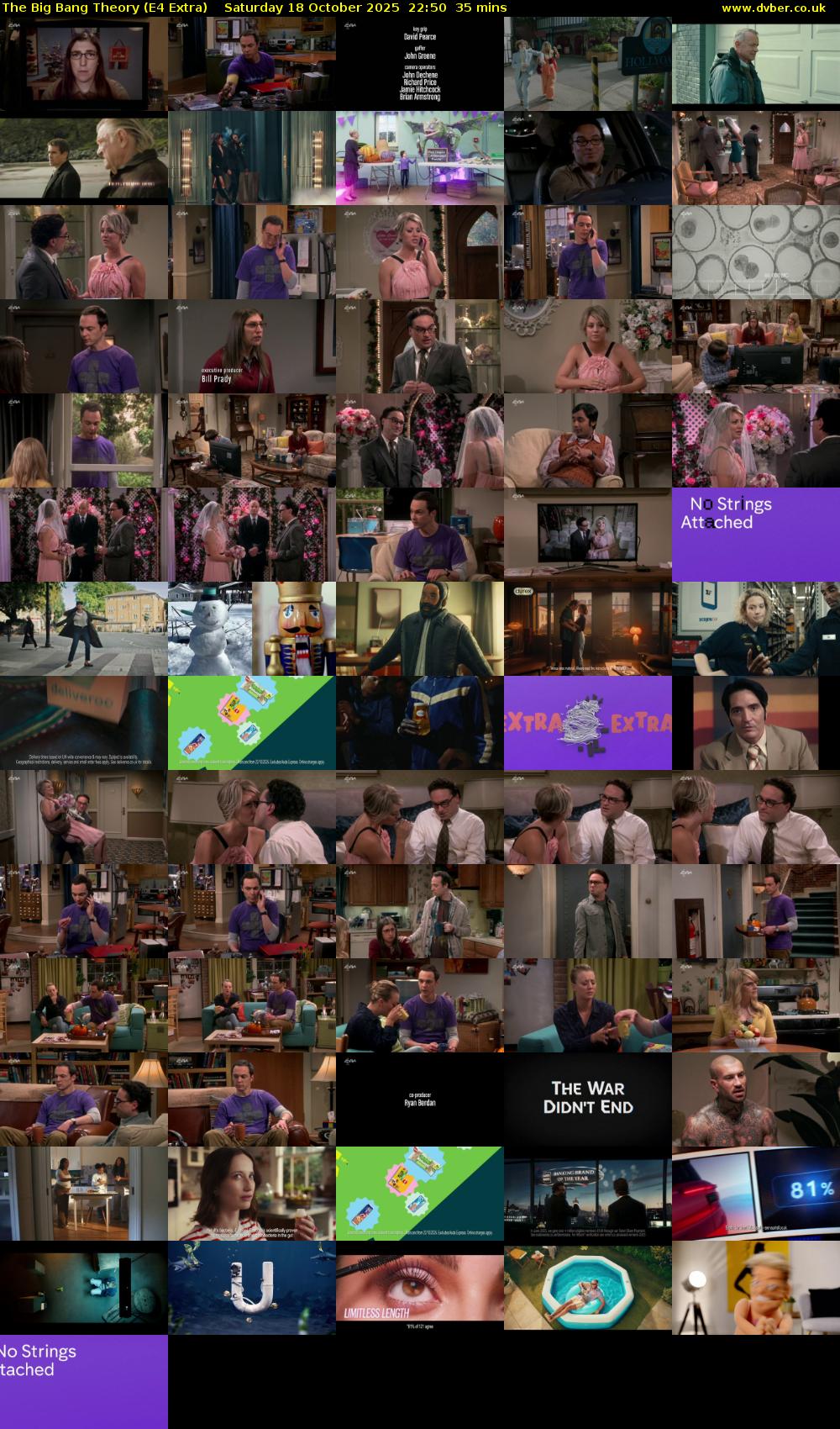 The Big Bang Theory (E4 Extra) Saturday 18 October 2025 22:50 - 23:25