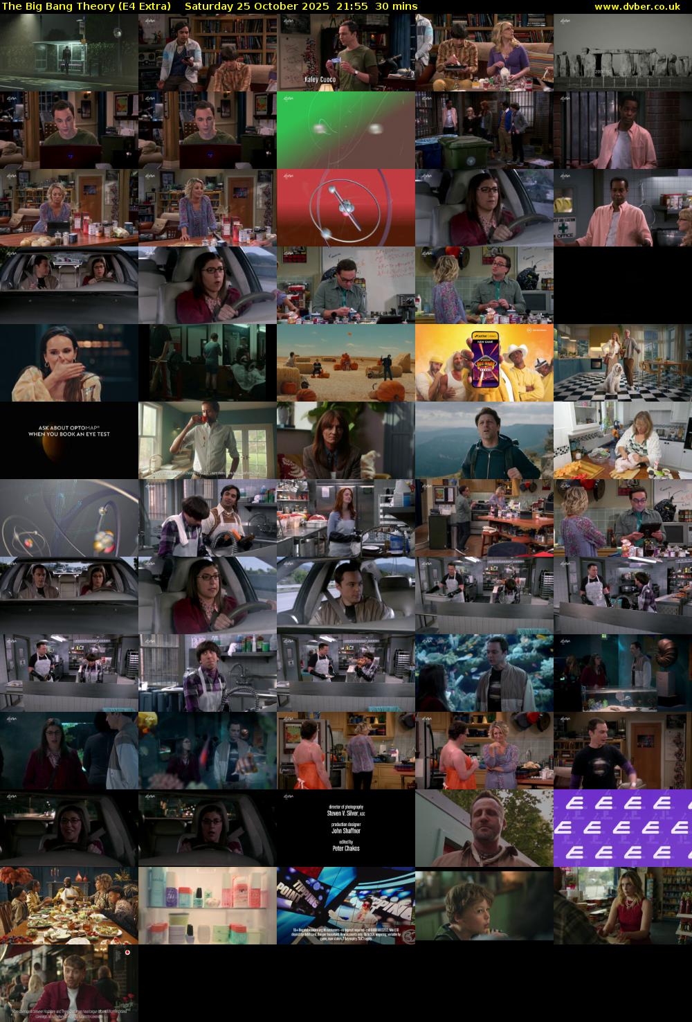 The Big Bang Theory (E4 Extra) Saturday 25 October 2025 21:55 - 22:25