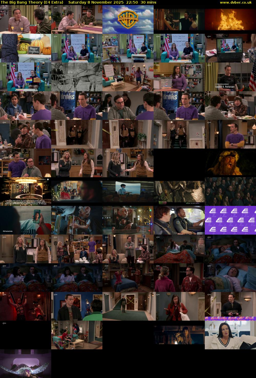 The Big Bang Theory (E4 Extra) Saturday 8 November 2025 22:50 - 23:20