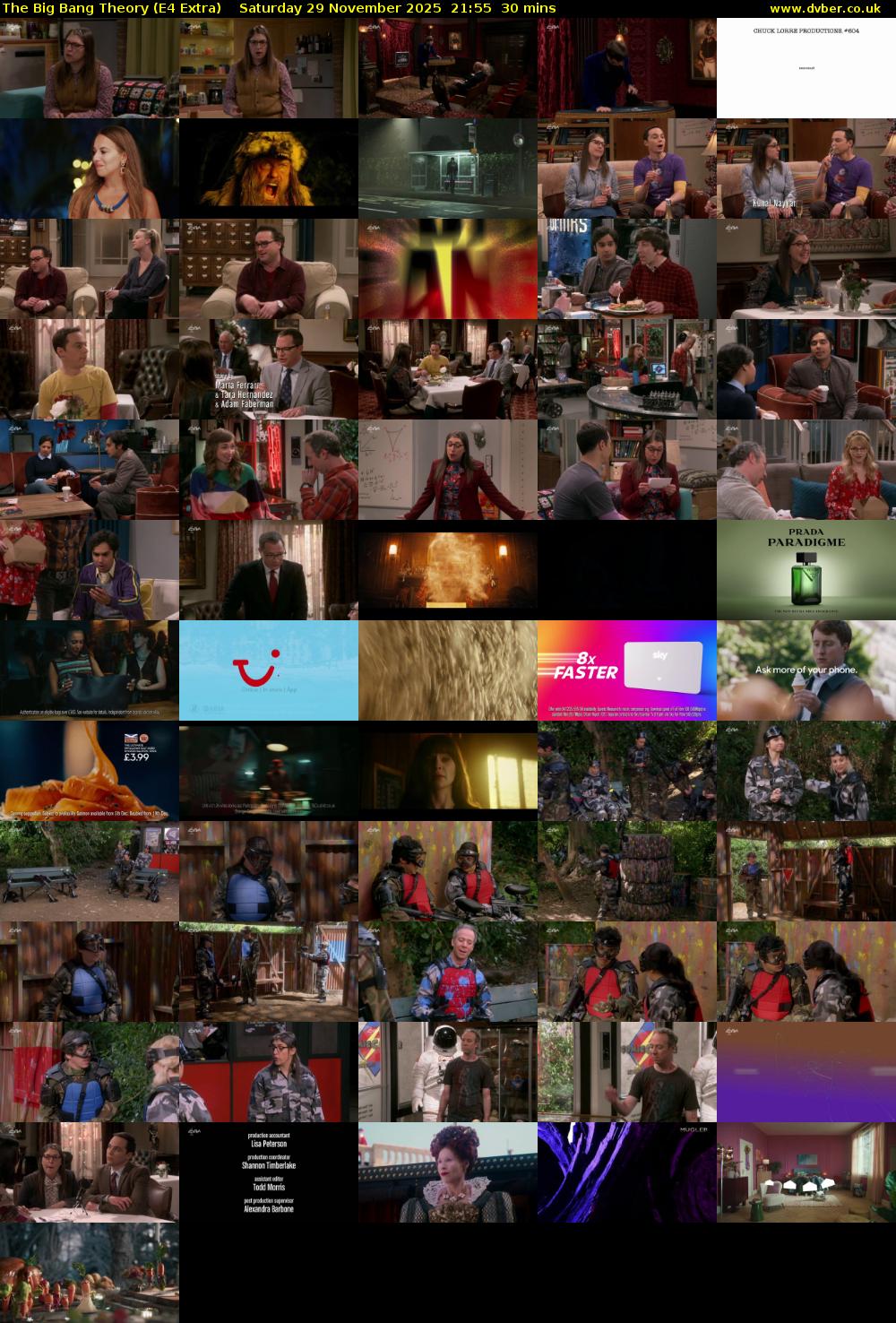 The Big Bang Theory (E4 Extra) Saturday 29 November 2025 21:55 - 22:25