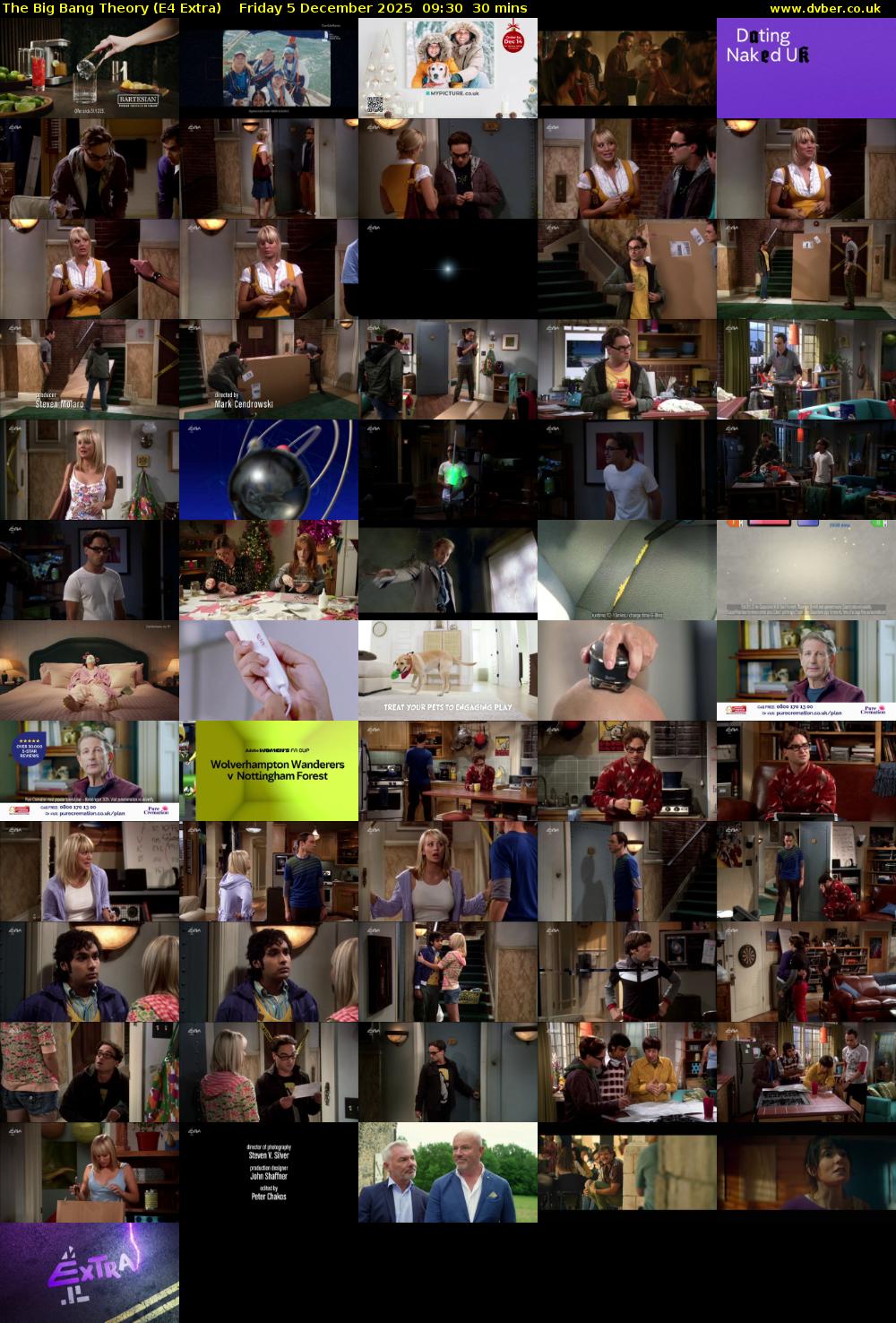 The Big Bang Theory (E4 Extra) Friday 5 December 2025 09:30 - 10:00
