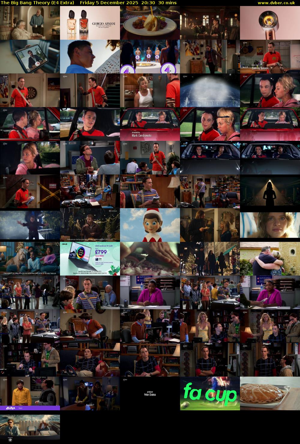 The Big Bang Theory (E4 Extra) Friday 5 December 2025 20:30 - 21:00