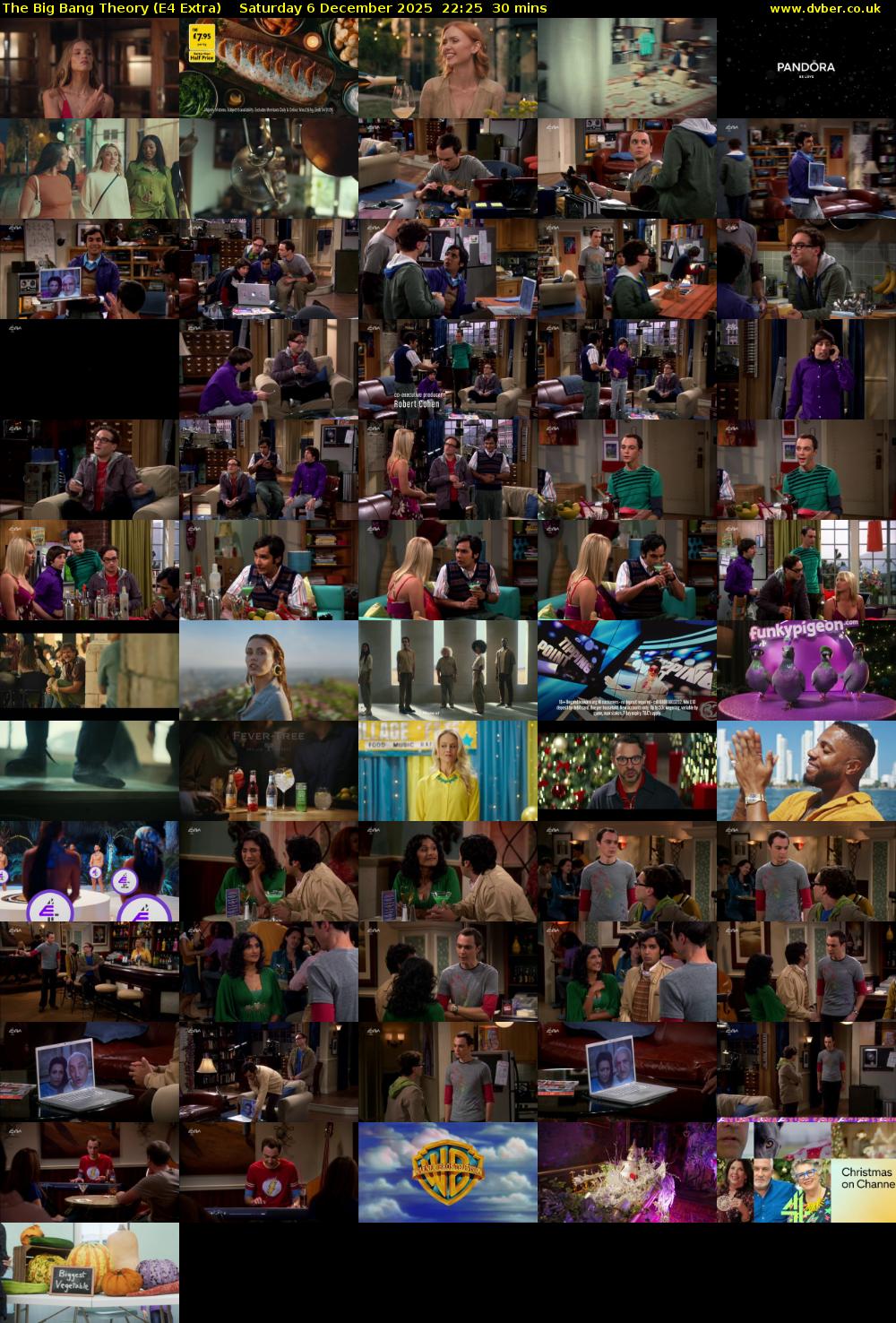 The Big Bang Theory (E4 Extra) Saturday 6 December 2025 22:25 - 22:55