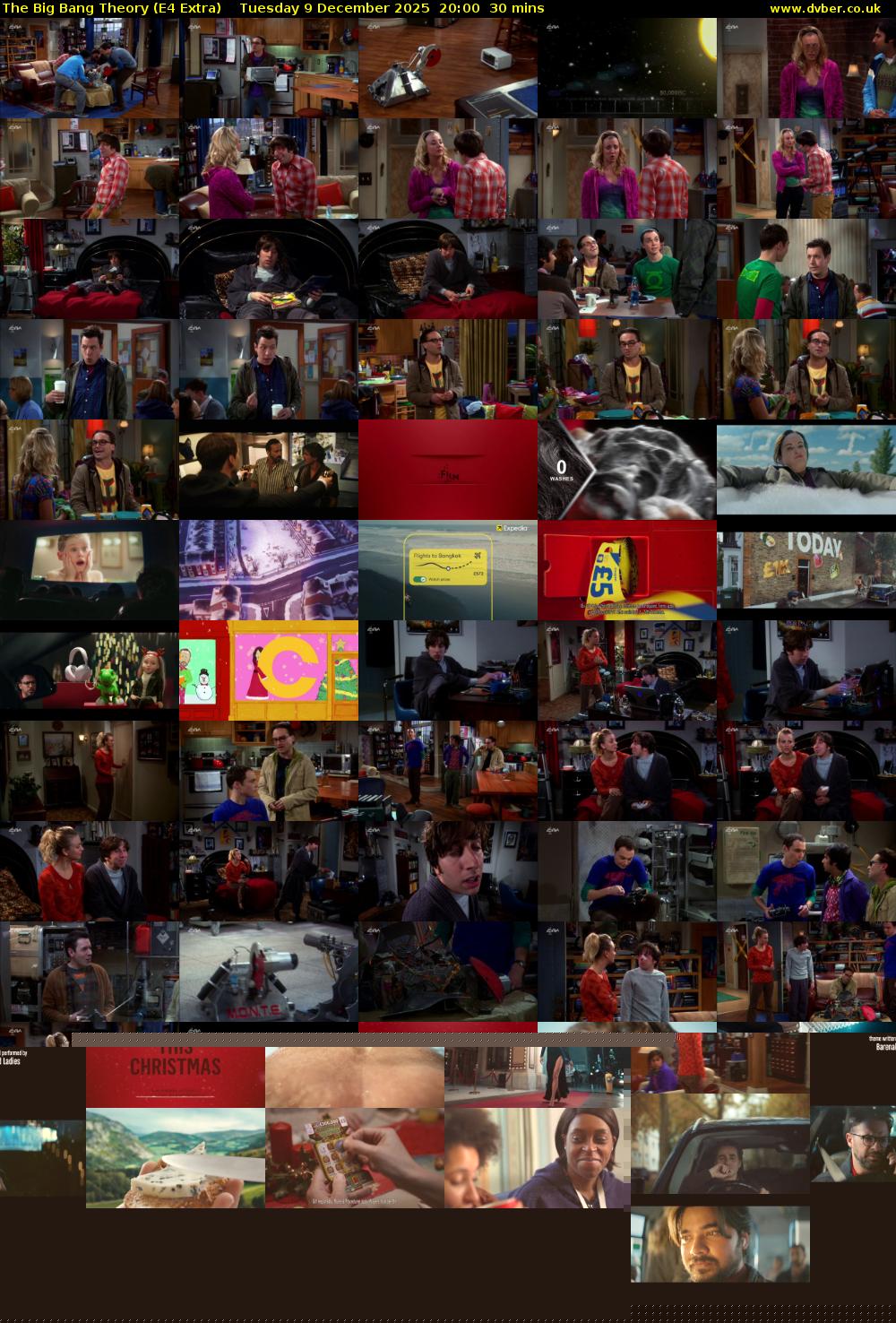 The Big Bang Theory (E4 Extra) Tuesday 9 December 2025 20:00 - 20:30