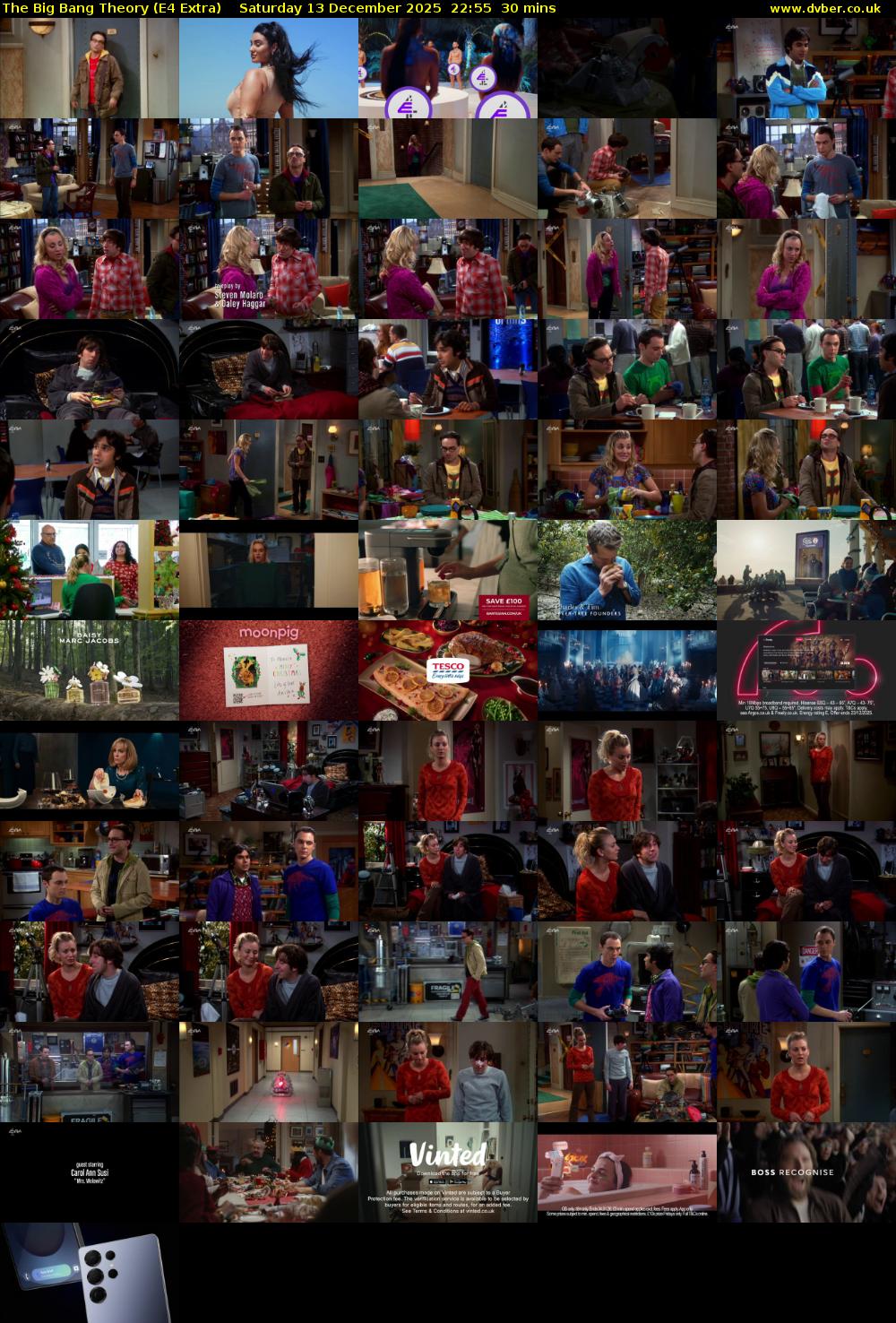 The Big Bang Theory (E4 Extra) Saturday 13 December 2025 22:55 - 23:25