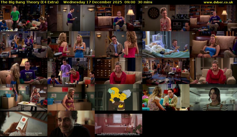 The Big Bang Theory (E4 Extra) Wednesday 17 December 2025 09:00 - 09:30