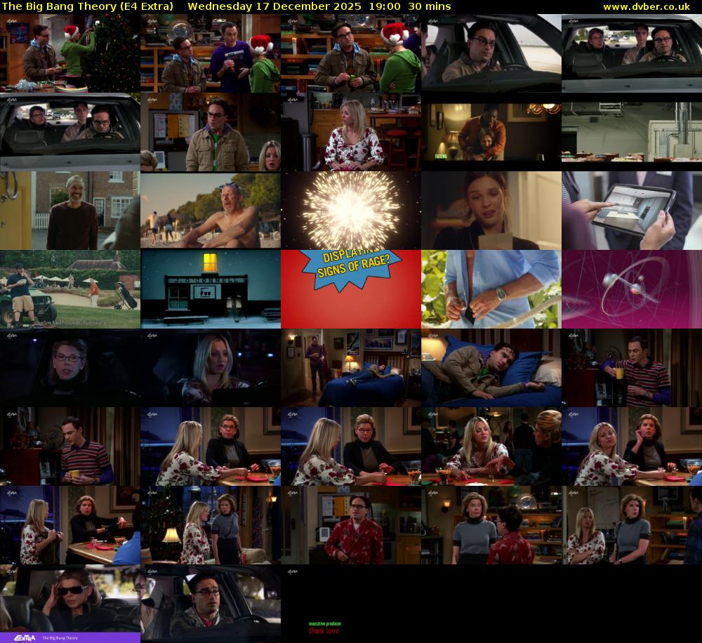 The Big Bang Theory (E4 Extra) Wednesday 17 December 2025 19:00 - 19:30