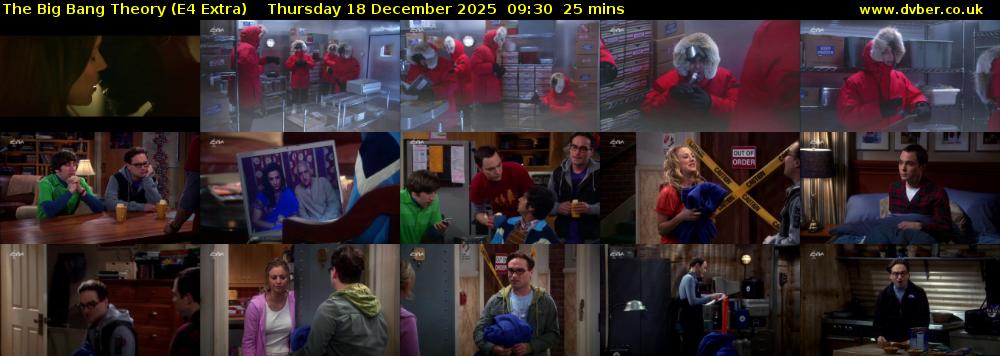 The Big Bang Theory (E4 Extra) Thursday 18 December 2025 09:30 - 09:55