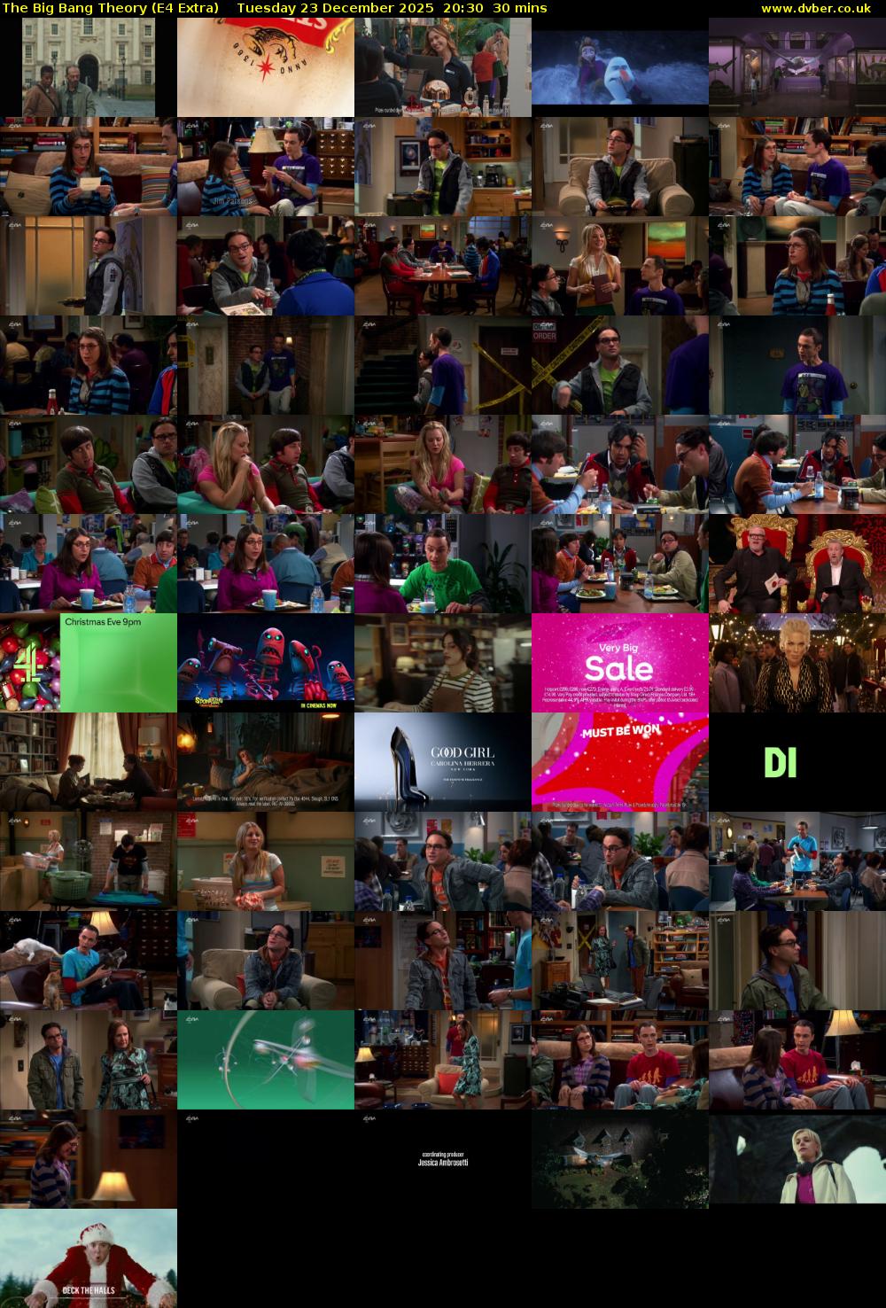 The Big Bang Theory (E4 Extra) Tuesday 23 December 2025 20:30 - 21:00