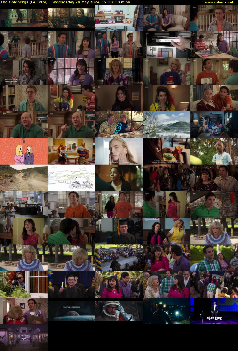 The Goldbergs (E4 Extra) Wednesday 29 May 2024 19:30 - 20:00