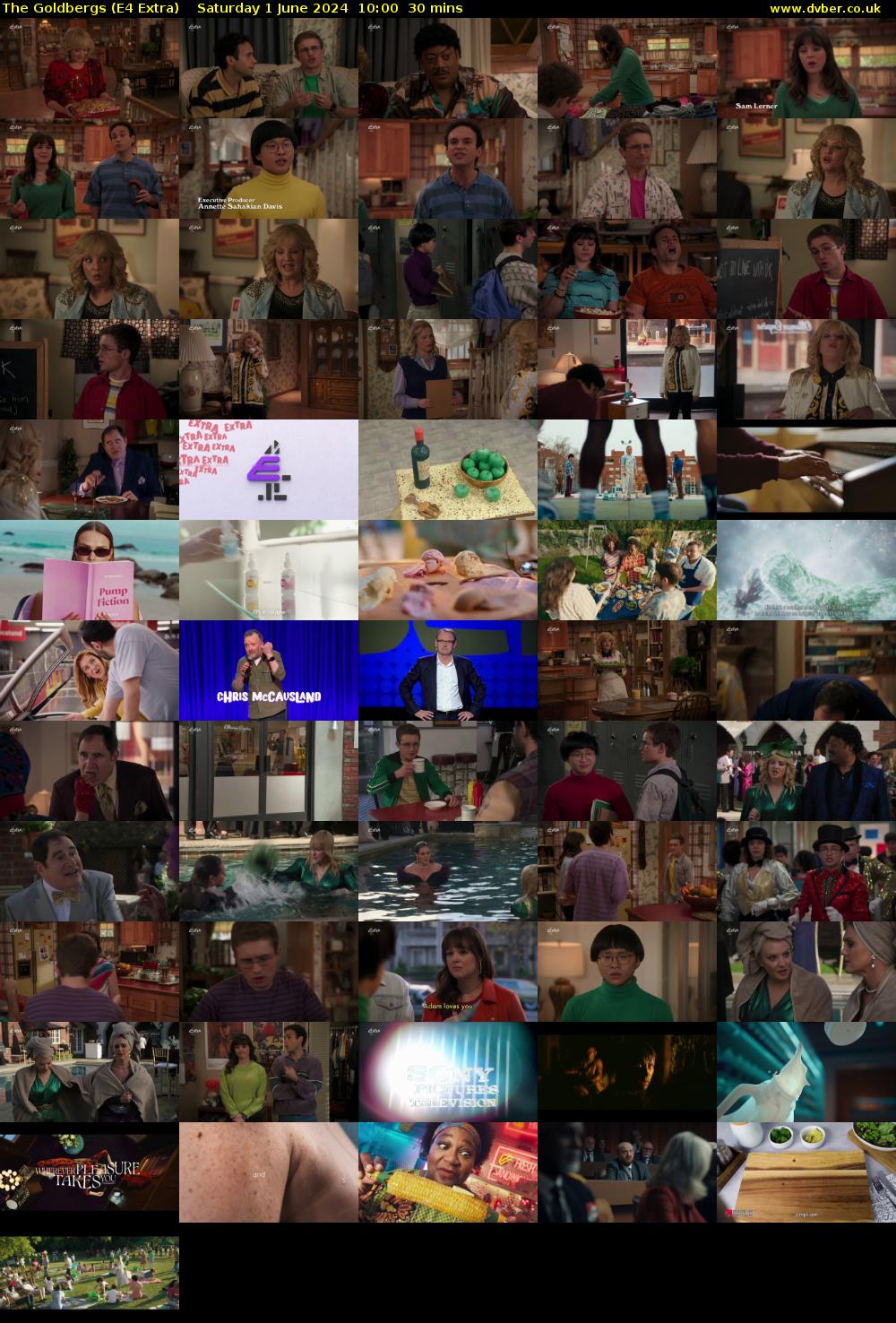 The Goldbergs (E4 Extra) Saturday 1 June 2024 10:00 - 10:30