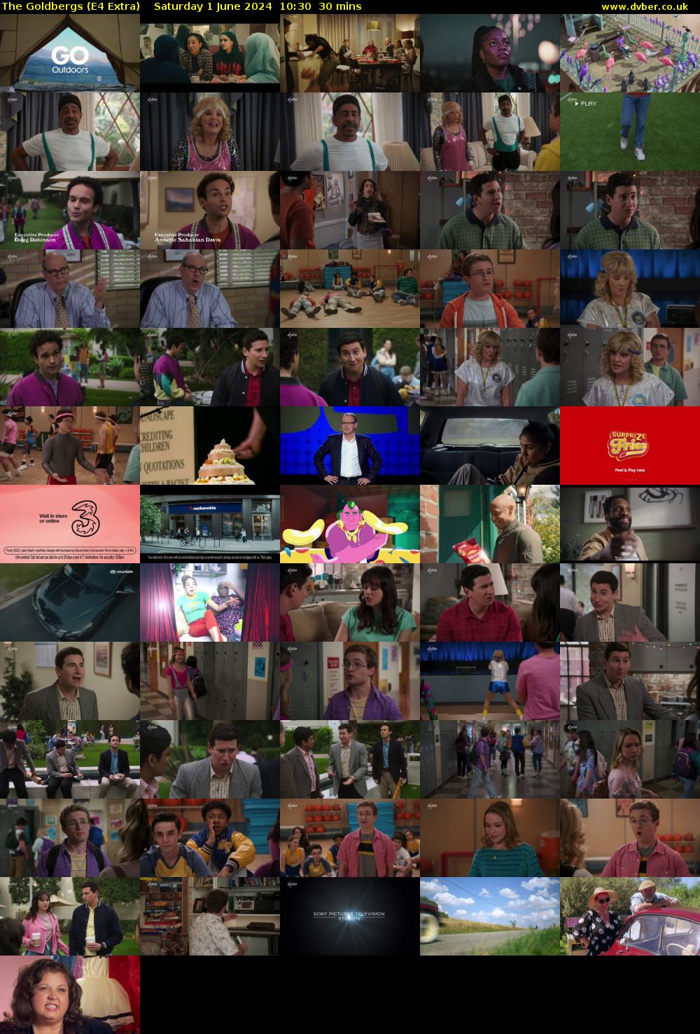 The Goldbergs (E4 Extra) Saturday 1 June 2024 10:30 - 11:00