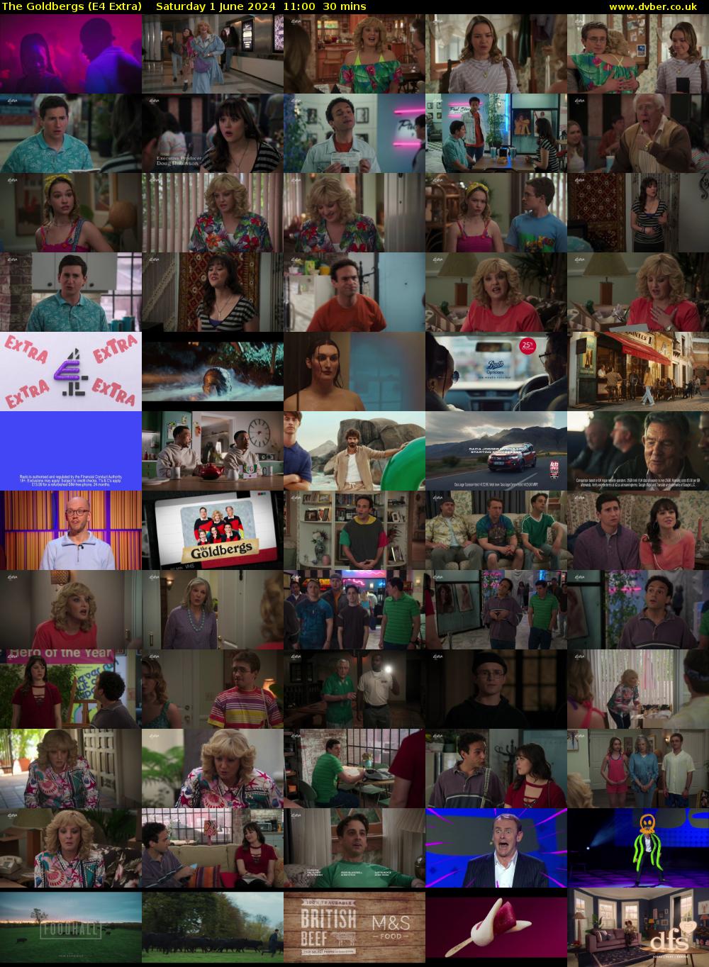 The Goldbergs (E4 Extra) Saturday 1 June 2024 11:00 - 11:30