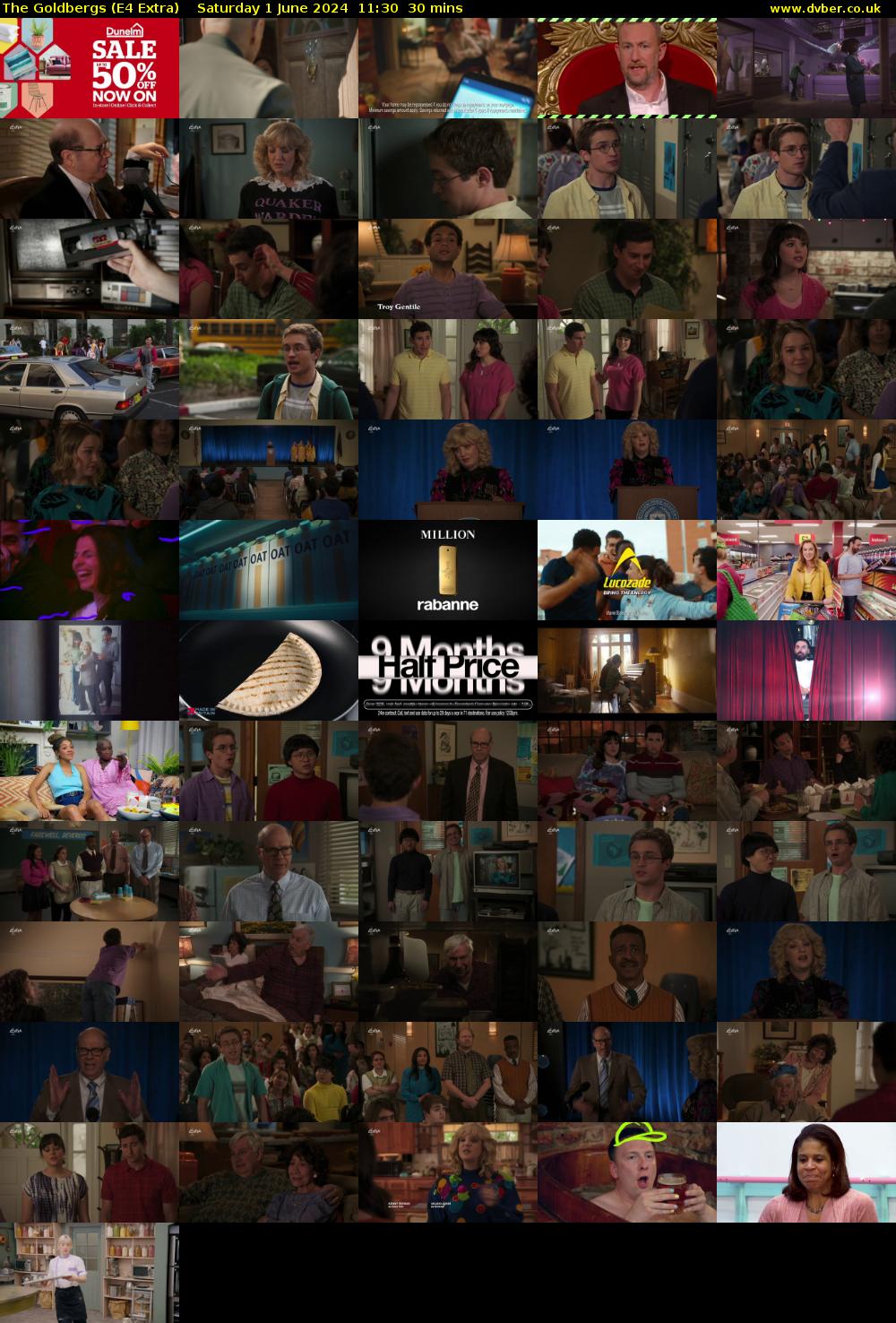 The Goldbergs (E4 Extra) Saturday 1 June 2024 11:30 - 12:00