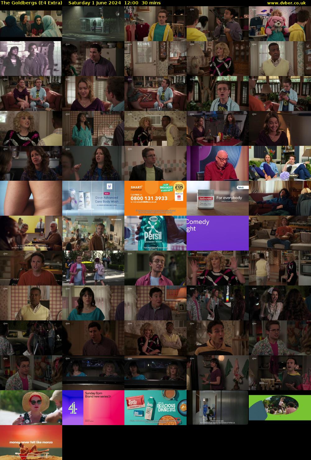 The Goldbergs (E4 Extra) Saturday 1 June 2024 12:00 - 12:30