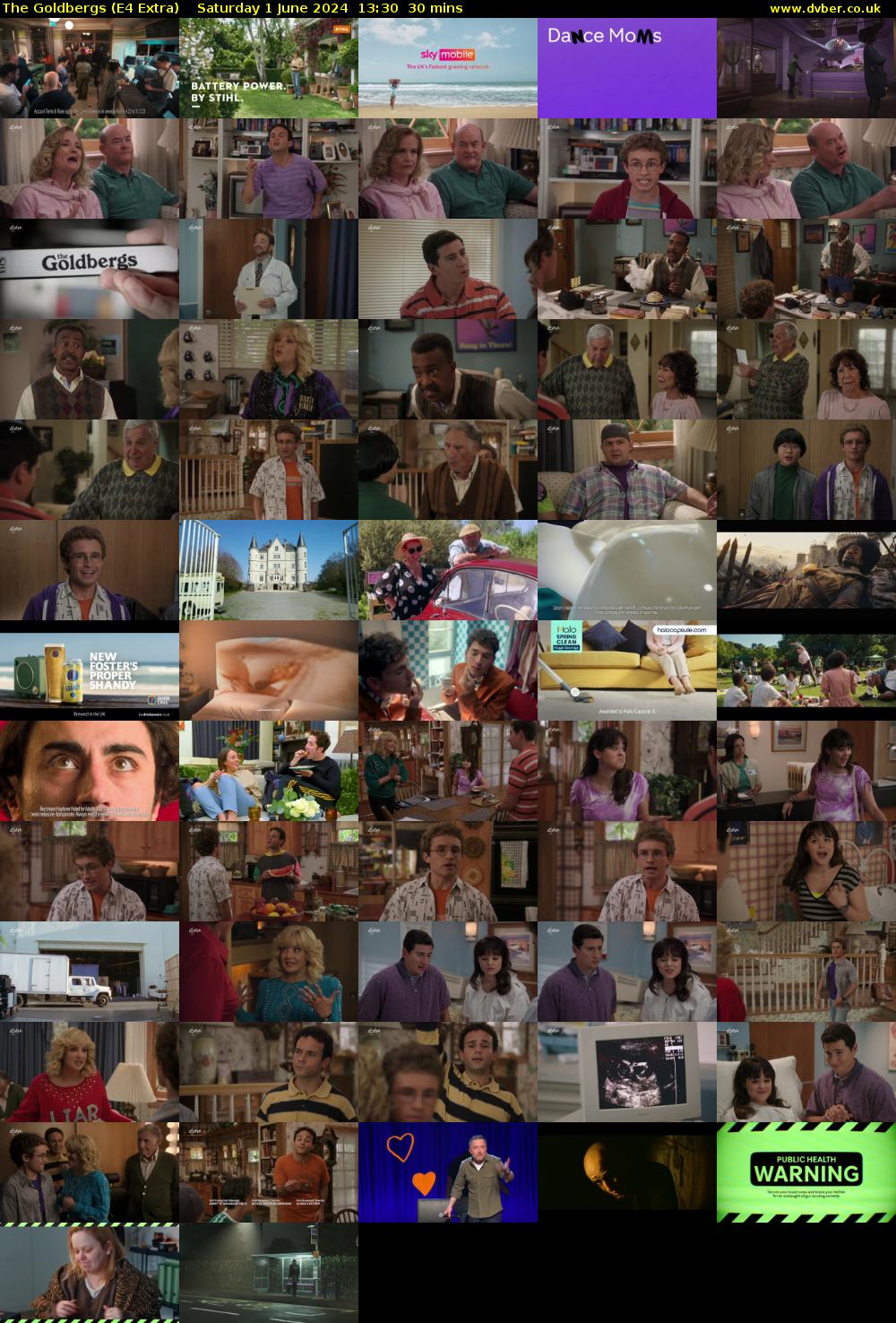 The Goldbergs (E4 Extra) Saturday 1 June 2024 13:30 - 14:00