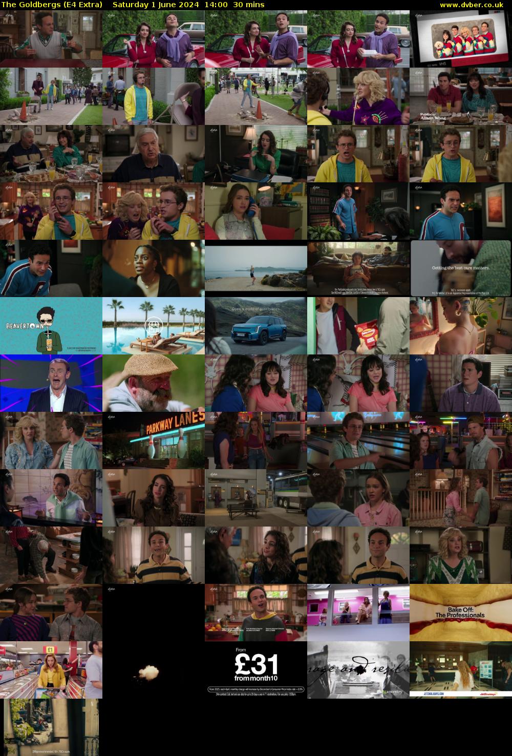 The Goldbergs (E4 Extra) Saturday 1 June 2024 14:00 - 14:30