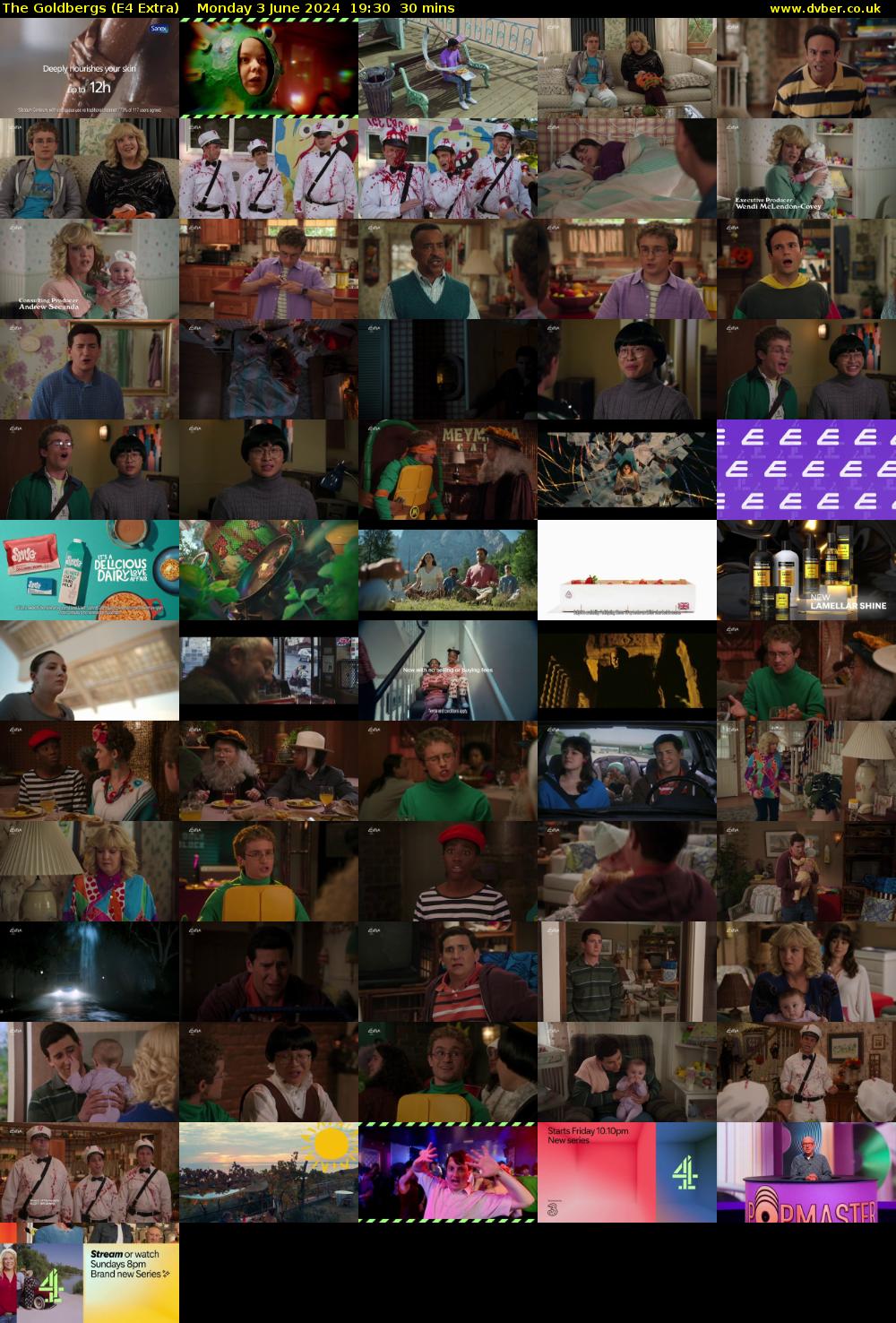 The Goldbergs (E4 Extra) Monday 3 June 2024 19:30 - 20:00