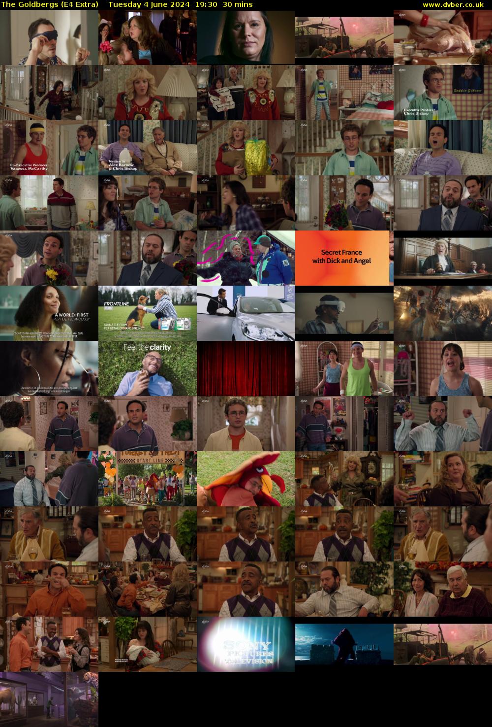 The Goldbergs (E4 Extra) Tuesday 4 June 2024 19:30 - 20:00