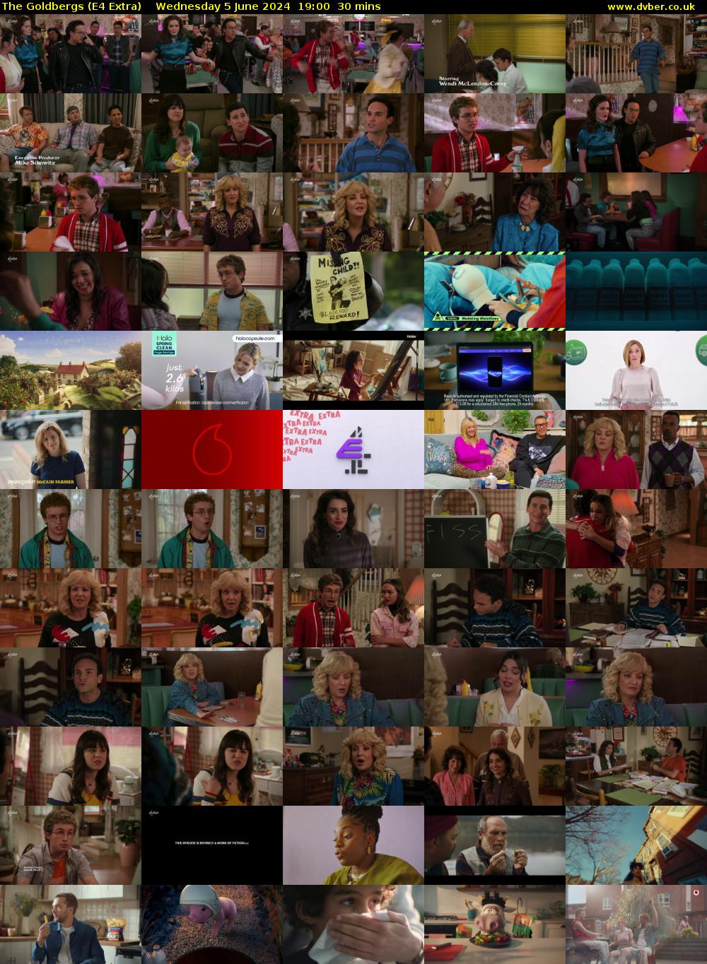 The Goldbergs (E4 Extra) Wednesday 5 June 2024 19:00 - 19:30