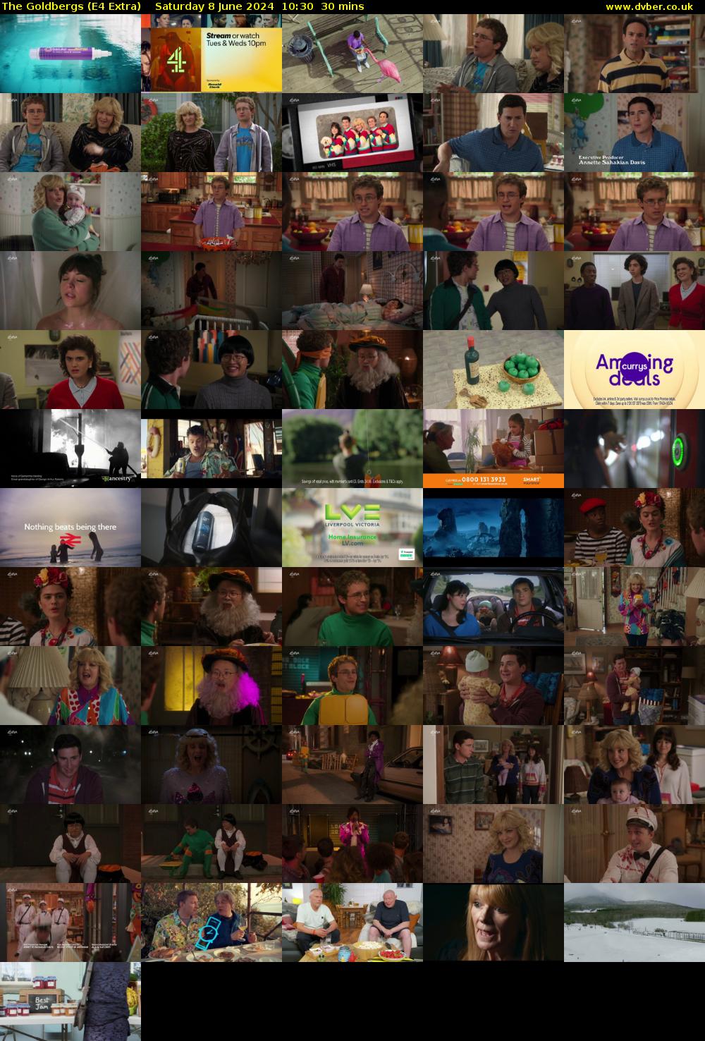 The Goldbergs (E4 Extra) Saturday 8 June 2024 10:30 - 11:00