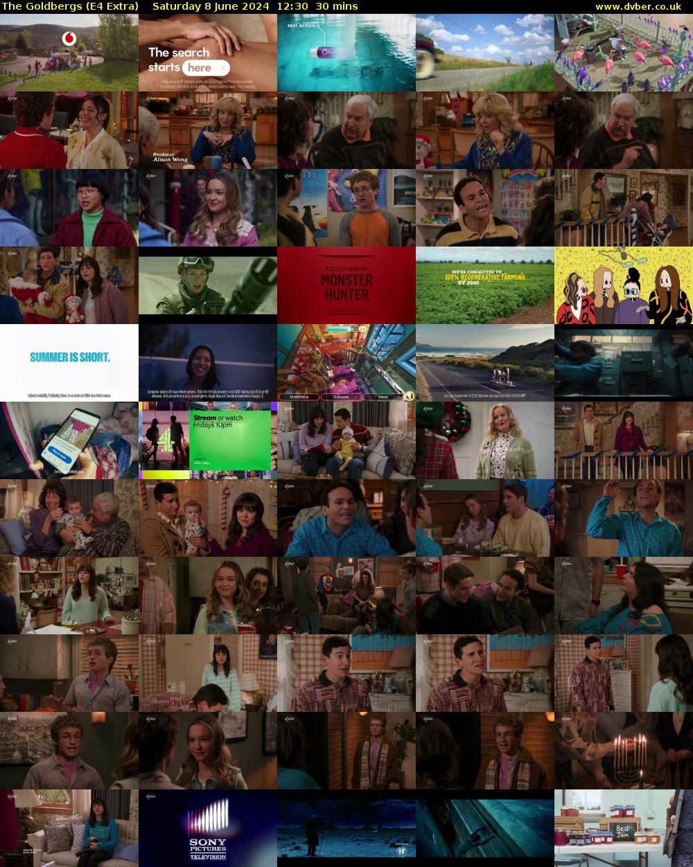 The Goldbergs (E4 Extra) Saturday 8 June 2024 12:30 - 13:00