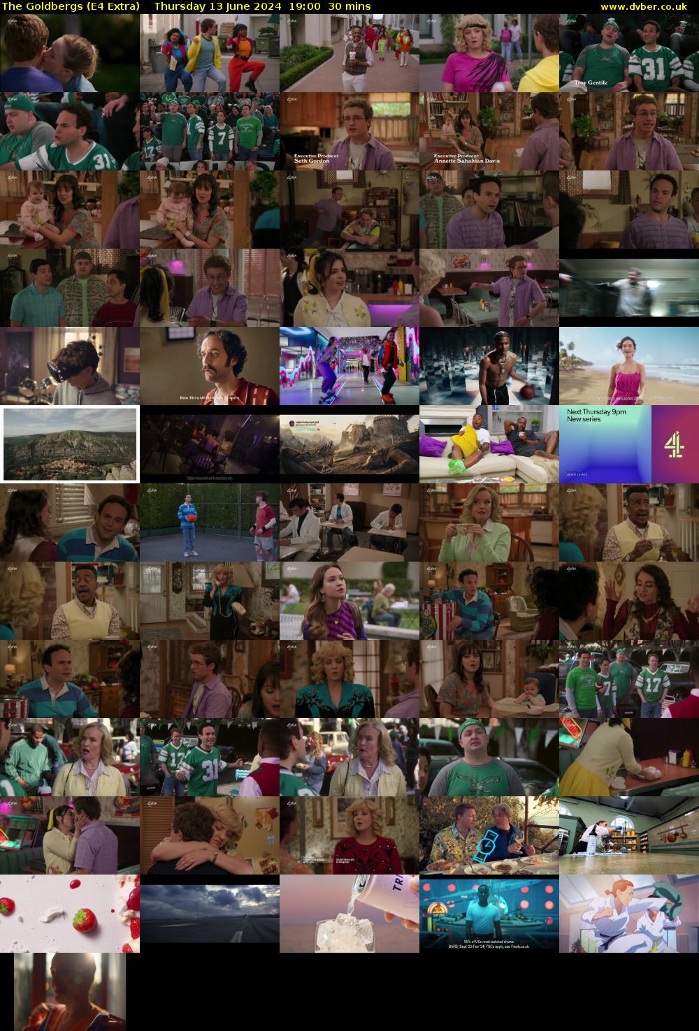 The Goldbergs (E4 Extra) Thursday 13 June 2024 19:00 - 19:30