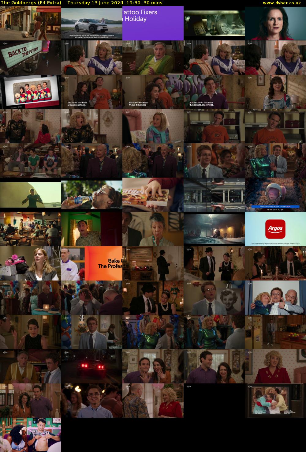 The Goldbergs (E4 Extra) Thursday 13 June 2024 19:30 - 20:00