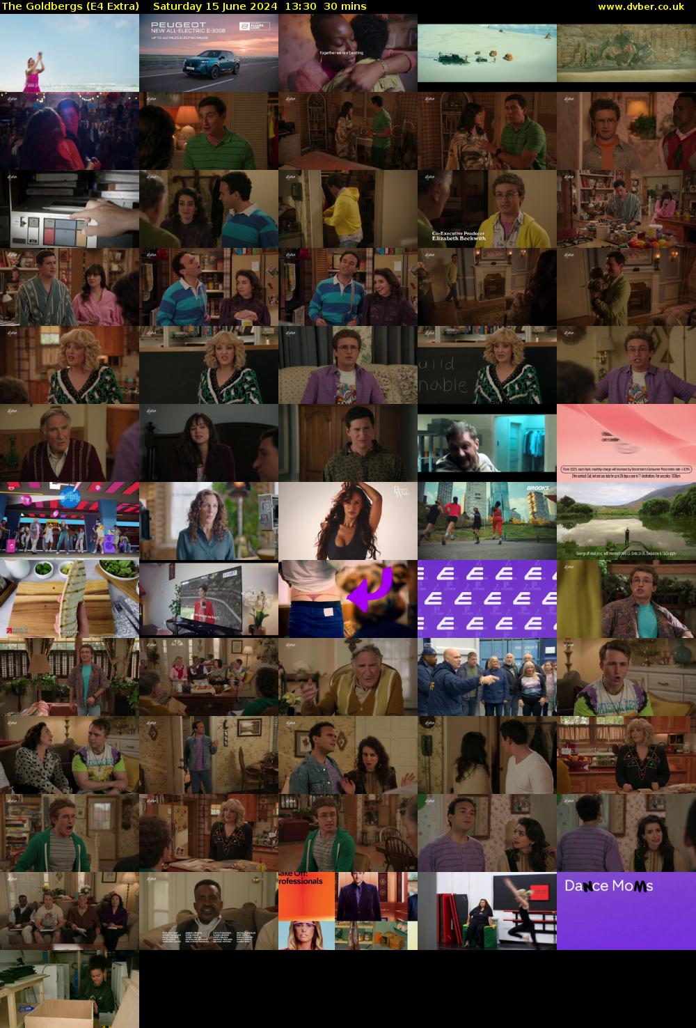 The Goldbergs (E4 Extra) Saturday 15 June 2024 13:30 - 14:00