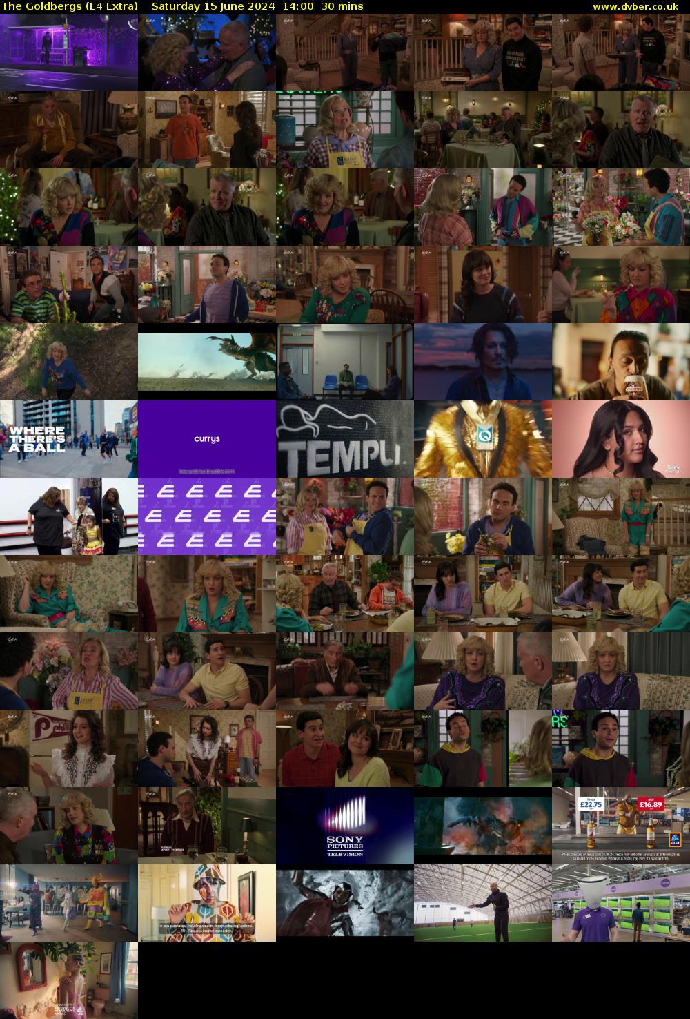 The Goldbergs (E4 Extra) Saturday 15 June 2024 14:00 - 14:30