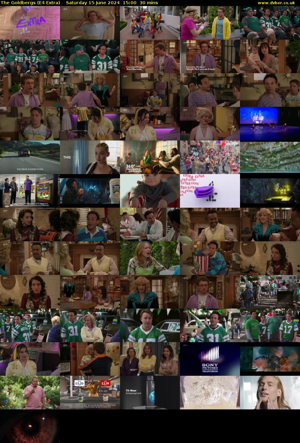 The Goldbergs (E4 Extra) Saturday 15 June 2024 15:00 - 15:30