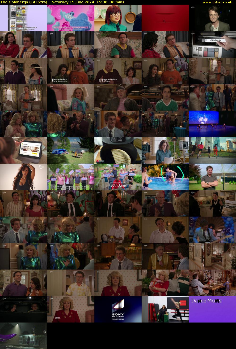 The Goldbergs (E4 Extra) Saturday 15 June 2024 15:30 - 16:00