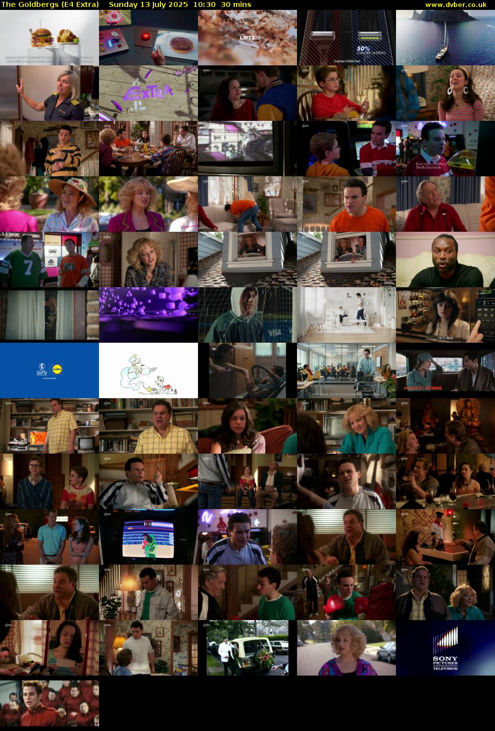 The Goldbergs (E4 Extra) Sunday 13 July 2025 10:30 - 11:00