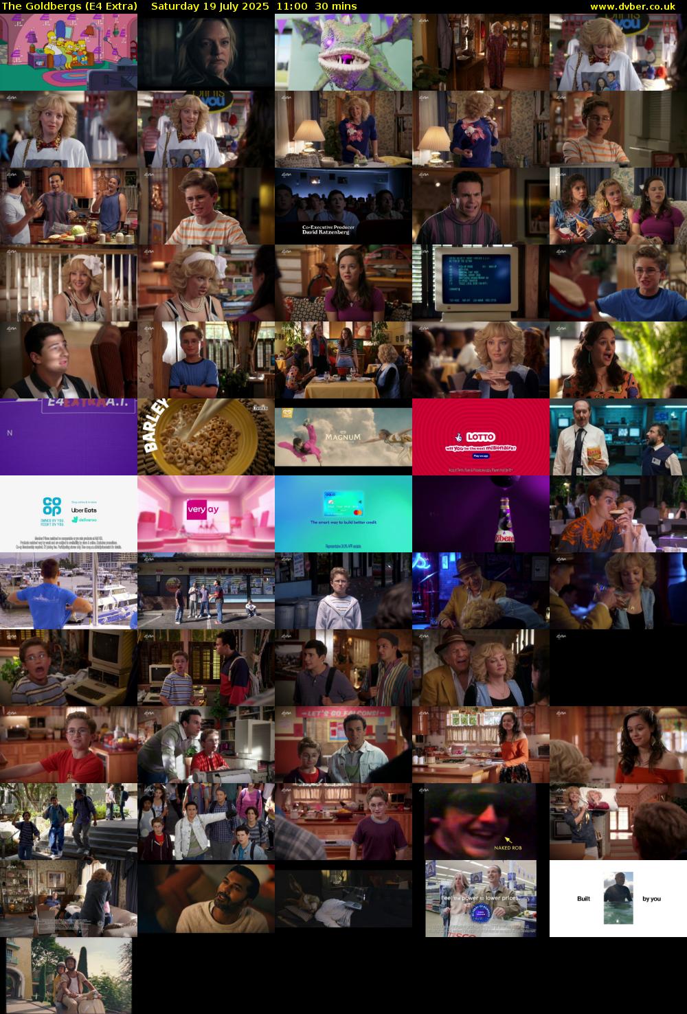 The Goldbergs (E4 Extra) Saturday 19 July 2025 11:00 - 11:30